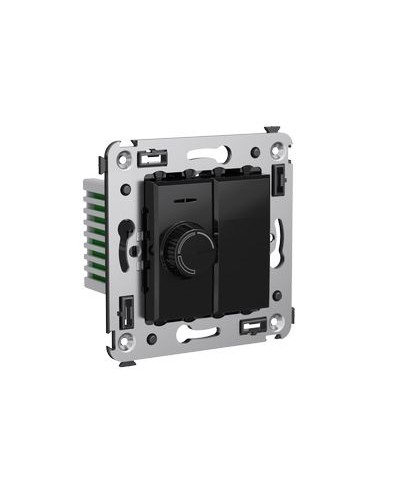 Диммер поворотный в стену, Avanti, Черный квадрат DKC 4402133 в Калуге Аксессуары для стоек и шкафов Pintop.ru