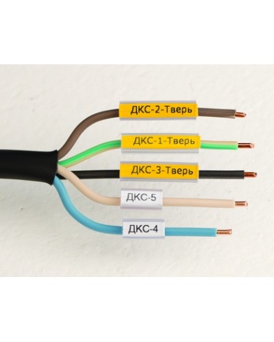 Маркировка для провода, гибкая, для трубочек. 4х23мм. Белая DKC NUTFL23 в Калуге Крепежные изделия Pintop.ru