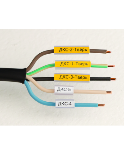 Маркировка для провода, гибкая, для трубочек. 4х30мм. Белая DKC NUTFL30 в Калуге Крепежные изделия Pintop.ru