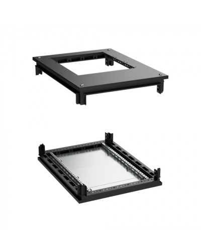 Крыша с фланцем и основание для 19 IT-CQE 800x800, RAL9005 DKC (R5RKTB88FITB) в Калуге Аксессуары для стоек и шкафов Pintop.ru