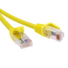Патч-корд неэкранированный CAT5E U/UTP 4х2, LSZH, желтый, 2м DKC RN5EUU4520YL