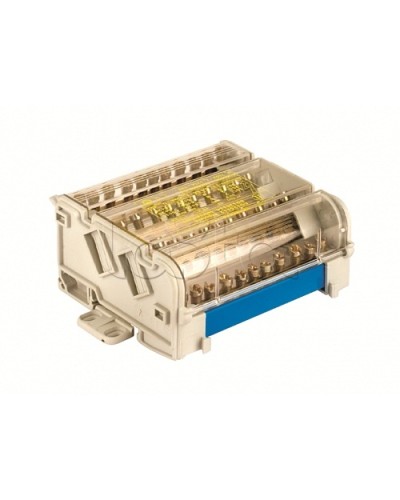 Блок распределительный на DIN рейку 4р 160А, 8х7мм 2х9мм 1х12мм DKC BD160134 в Калуге Аксессуары для стоек и шкафов Pintop.ru