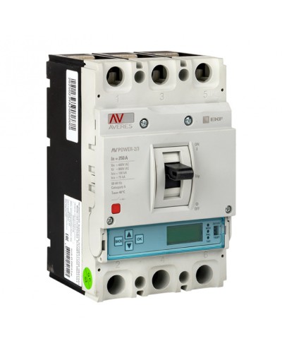Автоматический выключатель AV POWER-2/3 250А 50kA ETU6.0 EKF (Автоматический выключатель AV POWER-2/3 250А 50k в Калуге Электротехническое оборудование Pintop.ru