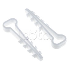 Дюбель-хомут (6х12 мм) для плоского кабеля белый (100 шт.) EKF PROxima (plc-cd1-6x12w)