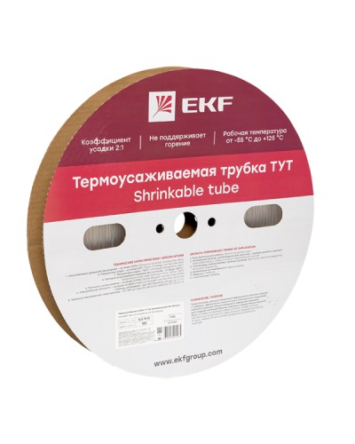 Термоусаживаемая трубка ТУТ 4/2 прозрачная рулон EKF PROxima (tut-4-tr) в Калуге Аксессуары для кабель-канала Pintop.ru