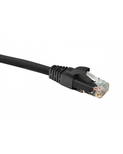 Коммутационный шнур категории 6 U/UTP, LSZH, 1 м, черный Eurolan (21D-U6-01BL) в Калуге Патчкорды (медные) Pintop.ru