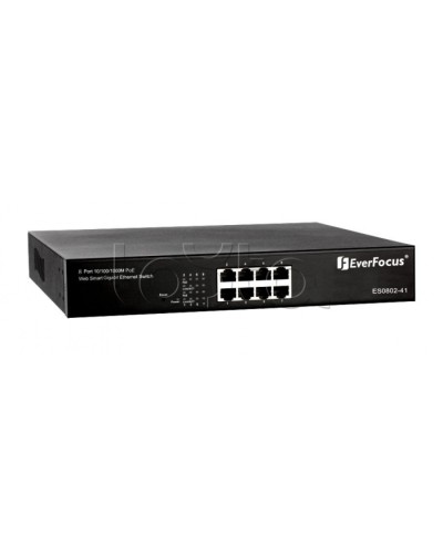 Коммутатор PoE 8-портовый EverFocus ES0802-41 в Калуге Коммутаторы Pintop.ru