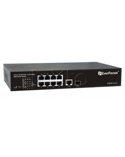 Коммутатор PoE 8-портовый EverFocus ES0812-31 в Калуге Коммутаторы Pintop.ru