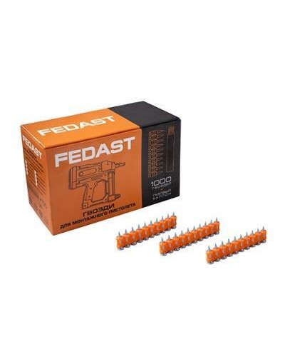 Гвозди 3,0*16 мм для монтажного пистолета с кованым наконечником (1000 шт/уп) FEDAST (fd3016mgbp) в Калуге Крепеж: Дюбели, шурупы, саморезы Pintop.ru