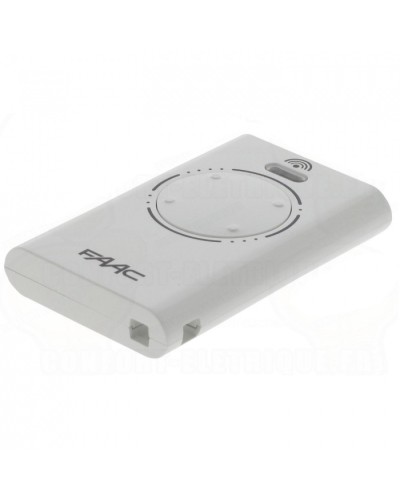 Брелок-передатчик 4-канальный Faac 787010 (белый) в Калуге Устройства радиоуправления для шлагбаумов и автоматики Pintop.ru