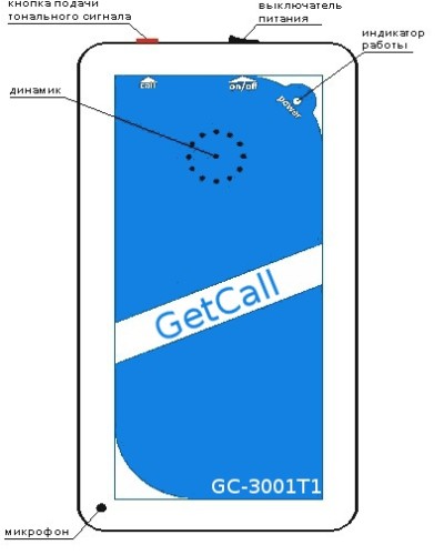 Устройство переговорное Getcall GC-3001T1 в Калуге Переговорные устройства Pintop.ru