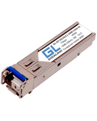 Модуль SFP Gigalink GL-OT-SG14LC1-1310-1490-I-D в Калуге Модули SFP/XFP/GBIC Pintop.ru