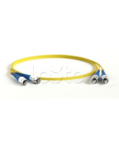 Патч-корд волоконно-оптический Hyperline FC-D2-9-FC/UR-FC/UR-H-2M-LSZH-YL в Калуге Патч-корды оптические Pintop.ru