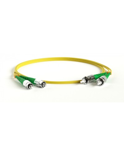 Патч-корд волоконно-оптический Hyperline FC-D2-9-LC/AR-SC/AR-H-20M-LSZH-YL в Калуге Патч-корды оптические Pintop.ru