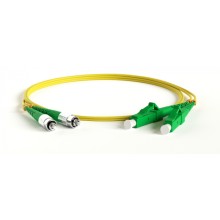 Патч-корд волоконно-оптический Hyperline FC-D2-9-LC/AR-SC/AR-H-2M-LSZH-YL