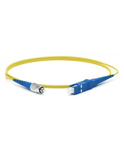 Патч-корд волоконно-оптический Hyperline FC-S2-9-FC/UR-FC/UR-H-15M-LSZH-YL в Калуге Патч-корды оптические Pintop.ru