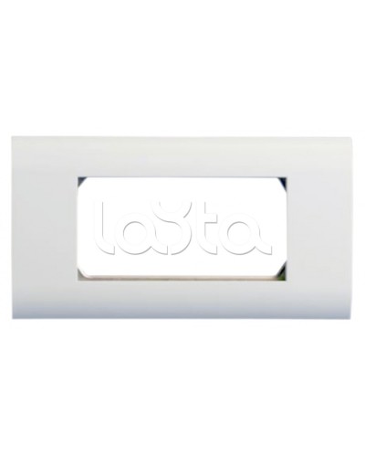 Панель лицевая 80x148, для 4х модулей 45x22.5 Hyperline FP-2M45-1-WH в Калуге Аксессуары для кабель-канала Pintop.ru