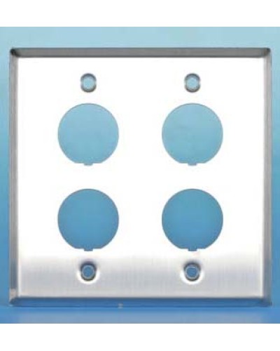 Панель лицевая для 4-х промышленных модулей Hyperline FP-IE-U-4-SL в Калуге Аксессуары для кабель-канала Pintop.ru