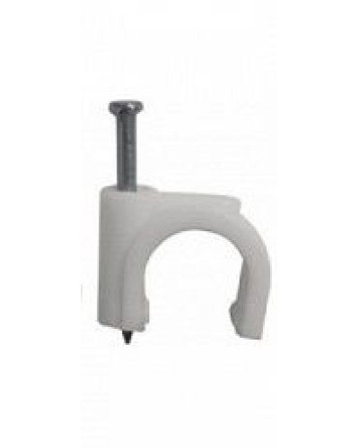 Скоба пластиковая Hyperline (GB-1) в Калуге Держатели, клипсы, скобы Pintop.ru