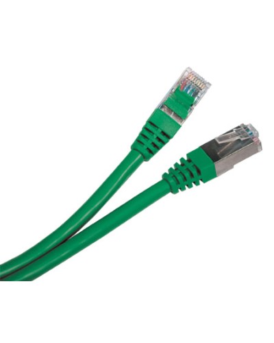 Патч-корд экранированный Hyperline PC-LPM-STP-RJ45-RJ45-C5e-2M-LSZH-GN в Калуге Патчкорды (медные) Pintop.ru