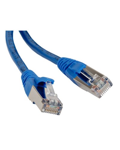 Патч-корд экранированный Hyperline PC-LPM-STP-RJ45-RJ45-C6-0.5M-LSZH-BL в Калуге Патчкорды (медные) Pintop.ru