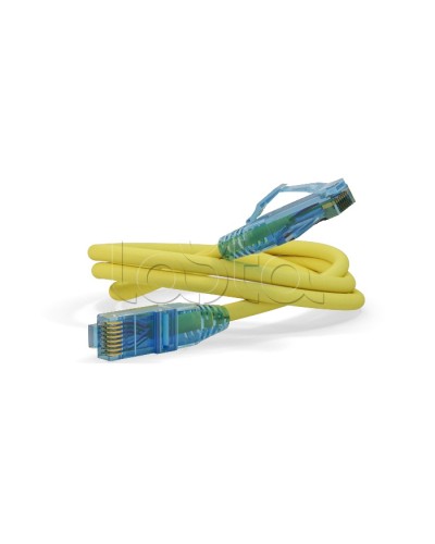 Патч-корд U/UTP Hyperline PC-LPM-UTP-RJ45-RJ45-C6-1.5M-LSZH-YL в Калуге Патчкорды (медные) Pintop.ru