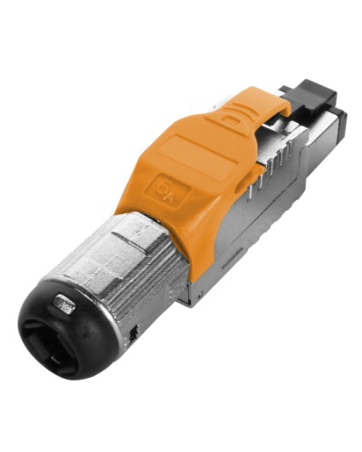 Разъем полевой оконцовки RJ-45 Hyperline (PLUE-8P8C-S-C6A-SH-OR) в Калуге Коннекторы Pintop.ru