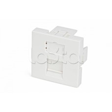 Вставка 45x45 (аналог Mosaic) для 1 модуля формата Keystone Jack, со шторкой Hyperline SIP2-1K-M45-45