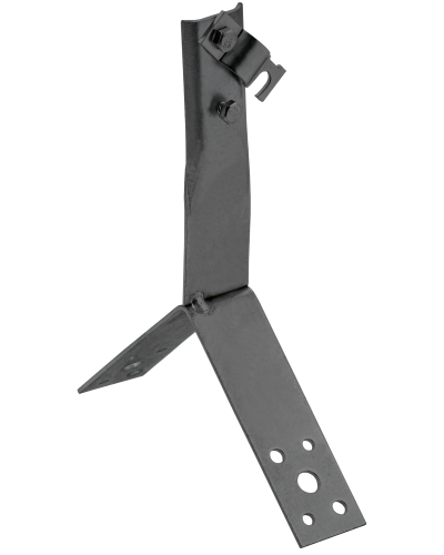 Держатель проводника круглого 6-10мм винтовой для конька h=80мм оцинкованная сталь TD IEK (ZDP80-13-4-16-80) в Калуге Крепеж Pintop.ru