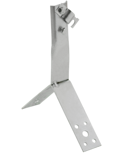 Держатель проводника круглого 6-10мм винтовой для конька h=100мм нержавеющая сталь IEK (ZDP80-20-4-16-100) в Калуге Крепеж Pintop.ru