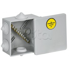 Коробка КУП КМ41360 85х85х40мм IP44 6 вв. (7035) IEK (UKO21-085-085-040-K41-44U)