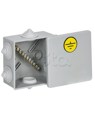 Коробка КУП КМ41360 85х85х40мм IP44 6 вв. (7035) IEK (UKO21-085-085-040-K41-44U) в Калуге Распределительные коробки Pintop.ru