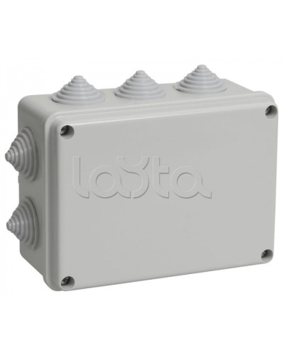 Коробка распаячная KM41241 для о/п 150x110x70мм IP44 10 кабель вводов IEK (UKO10-150-110-070-K41-44) в Калуге Распределительные коробки Pintop.ru