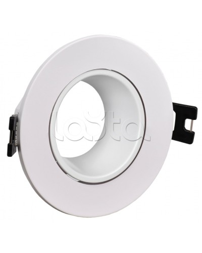 Светильник 4104 встраиваемый MR16 круг пласт. белый IEK (LT-UVB0-4104-GU05-1-K01) в Калуге Светильники Pintop.ru