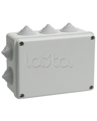 Коробка КМ41242 распаячная для о/п (RAL7035, 10 гермовводов) IEK UKO10-150-110-070-K41-55 в Калуге Распределительные коробки Pintop.ru