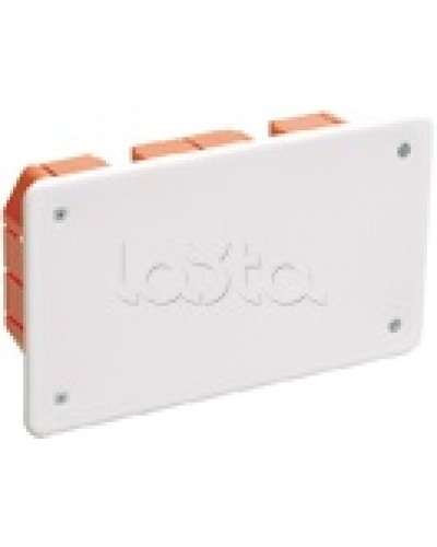 Коробка КМ41006 распаячная для твердых стен (с саморезами, с крышкой) IEK UKT11-172-096-045 в Калуге Распределительные коробки Pintop.ru