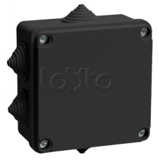 Коробка расп. КМ41233 100х100х50мм IP44 6 вв. черная IEK (UKO11-100-100-050-K02-44)