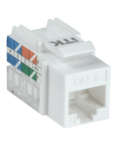 Модуль Keystone Jack кат.5E UTP 110 IDC 90град ITK CS1-1C5EU-11 в Калуге Модули Keystone Pintop.ru