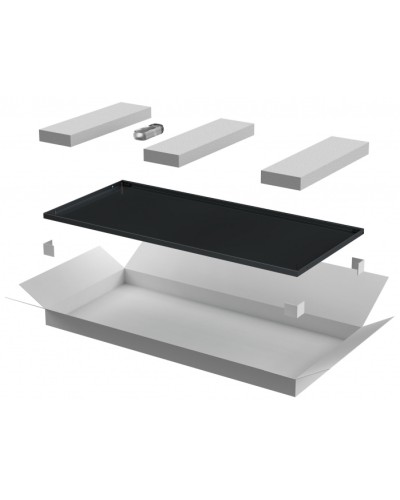 ITK LINEA E Дверь металлическая 600мм шкафа 42U чер. (LE05-42U6X-DM) в Калуге Аксессуары для стоек и шкафов Pintop.ru