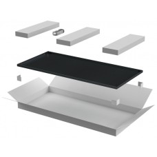 ITK LINEA E Дверь металлическая 600мм шкафа 47U чер. (LE05-47U6X-DM)