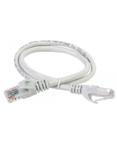 Коммутационный шнур (патч-корд), кат.5Е UTP, LSZH, 3м, серый ITK (PC01-C5EUL-3M) в Калуге Патч-корды и пигтейлы Pintop.ru