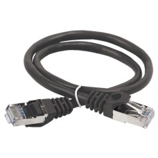 ITK Коммутационный шнур (патч-корд), кат.5Е FTP, 0,5м, черный (PC09-C5EF-05M)