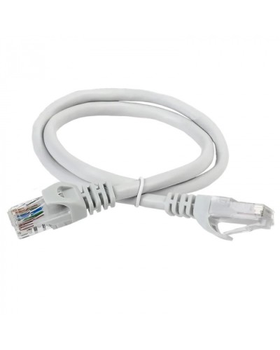ITK Коммутационный шнур (патч-корд) кат.5Е UTP 1м серый (PC01-C5EU-1M) в Калуге Патчкорды (медные) Pintop.ru