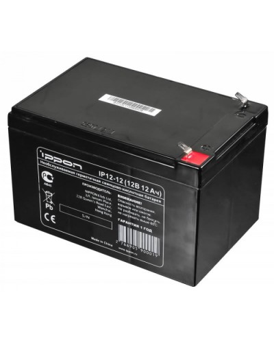 Батарея герметичная свинцово-кислотная Ippon Батарея для ИБП IP12-12 12В 12Ач в Калуге Электротехническое оборудование Pintop.ru