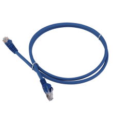 Патч-корд LANMASTER LSZH UTP кат.5e, 6.0 м, синий LANMASTER LAN-PC45/U5E-6.0-BL