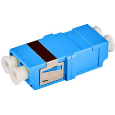 Адаптер оптический LC, OM3, корпус SC без фланцев, дуплексный LANMASTER LAN-2LCS/NF-AM-OM3