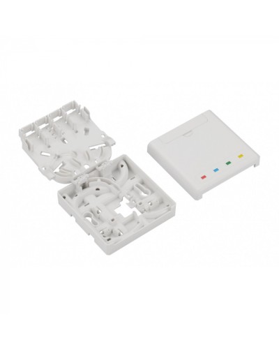 Розетка на DIN-рейку LANMASTER LAN-DRF-4SC/SB-WH в Калуге Аксессуары для стоек и шкафов Pintop.ru