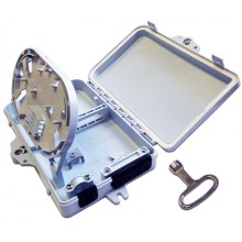 Бокс распределительный настенный на 4 волокна, наружной установки, IP65 LANMASTER LAN-FDB-FTTH04/OUT