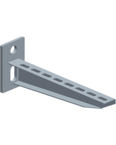 Консоль перфорированная для лотка шириной 200мм LANMASTER LAN-MT-BP200-EZ в Калуге Аксессуары для лотков Pintop.ru