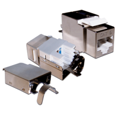 Индустриальный модуль Keystone, RJ45, cat.6, STP, 180 градусов, IP68 LANMASTER (LAN-OK45S6/180-WP)